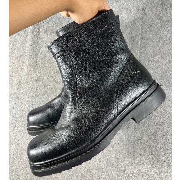 Florsheim Ankle Boots Mens 11M Black Leather Shearling Lined Winter Waterproof main image 7
